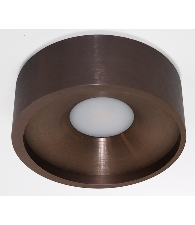 Plafondlamp orlando brons geborsteld  ø 14cm