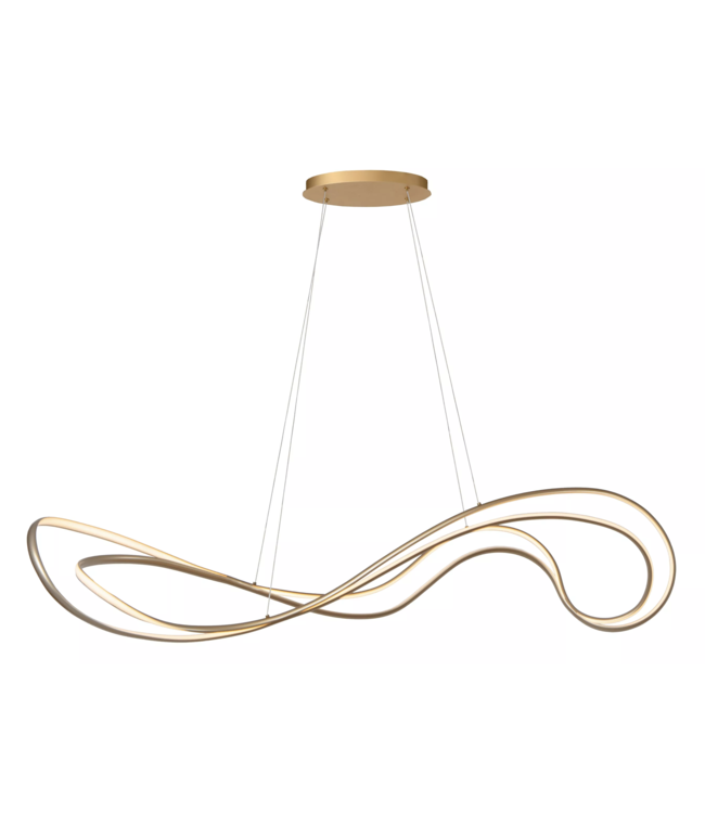 Led hanglamp mat messing 160cm