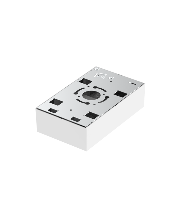 Rechthoekige duo plafond spot plat wit dim to warm