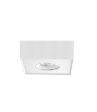 Artdelight Vierkante plafond spot plat wit  dim to warm