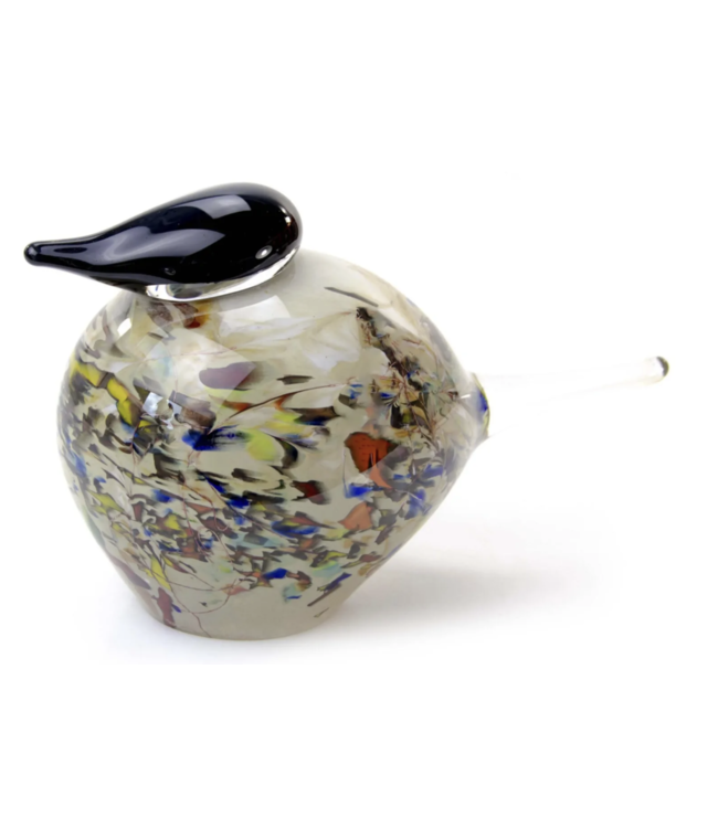 Vogel 30cm handgemaakt multicolor