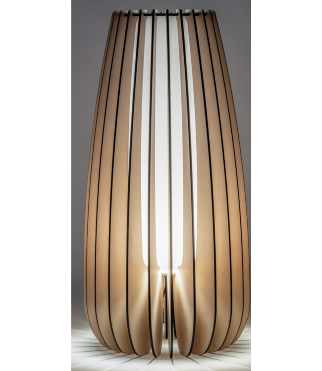 Tafellamp Rocket naturel met opaal binnenkant 60cm