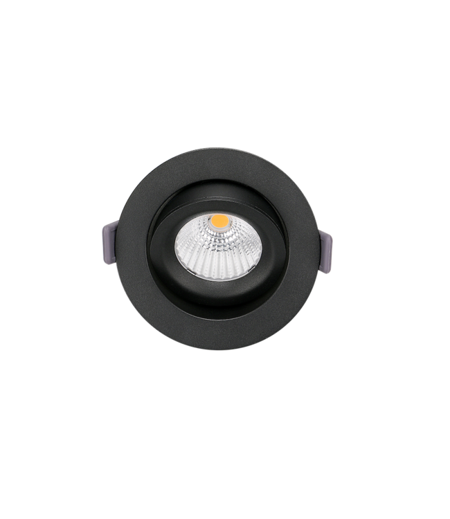 Inbouwspot met geintregreerde led ip54 1800K-3000K zwart