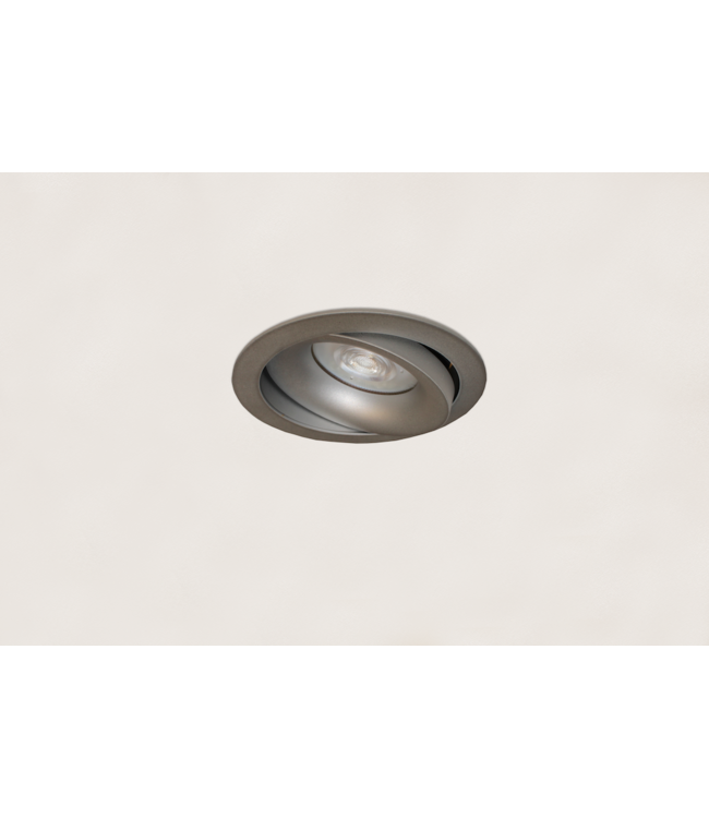 Luxe inbouwspot gu10 grijs rond  kantelbaar