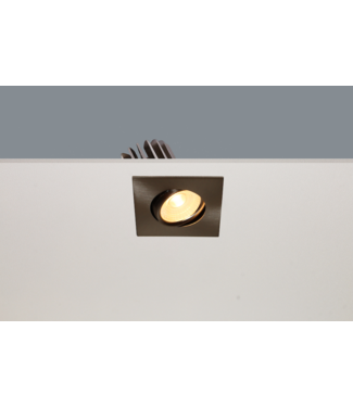 Artdelight Inbouwspot mat staal   met geintregreerde led ip44 2700K