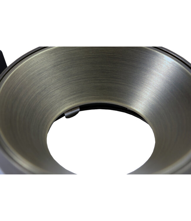 Luxe inbouwspot gu10 licht brons  rond