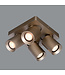 Artdelight Megano  spot 4 lichts vierkant  champagne