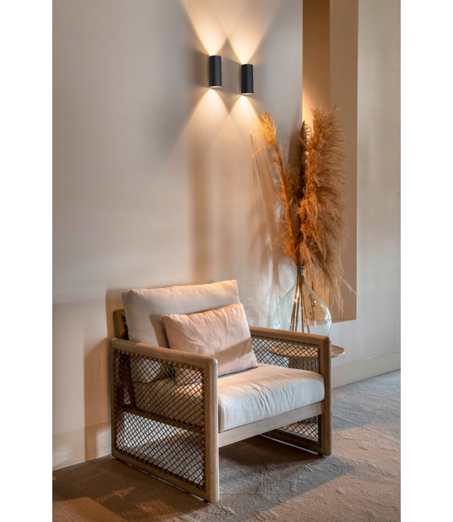 Wandlamp wit Roulo 2x gu10 rond