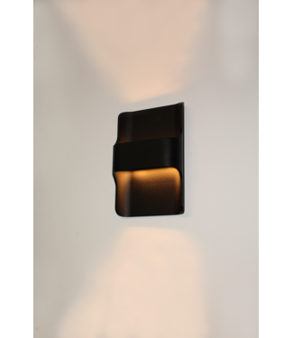 Artdelight Buiten lamp Up en down geintegreerde led  zwart