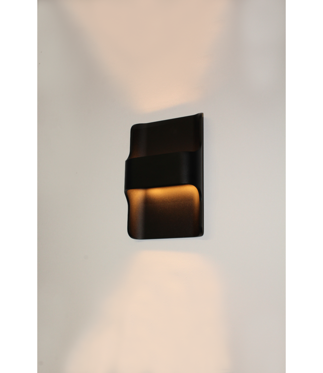 Buiten lamp Up en down geintegreerde led  zwart