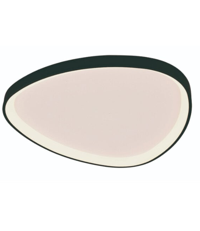Plafondlamp organische vormen 45cm zwart