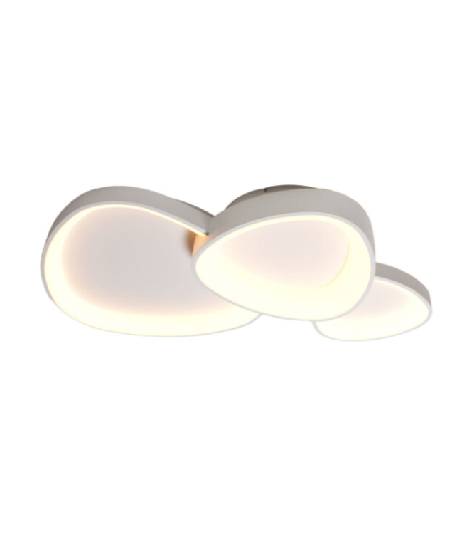 Plafondlamp organische vormen 29cm en 38cm en 52cm Wit