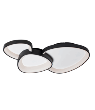 Freelight Plafondlamp organische vormen 29cm en 38cm en 52cm Zwart