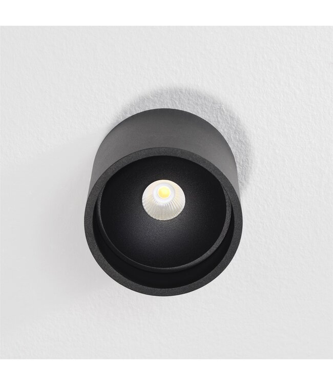 Plafondlamp Ormond zwart  ø 11cm