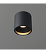 Artdelight Plafondlamp Ormond zwart  ø 11cm   - ip54 -