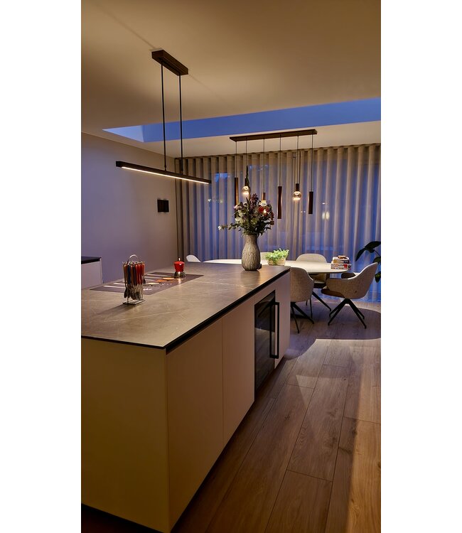 Led lamp 2700K met design uitstraling up/downlight - 160cm - Cacao