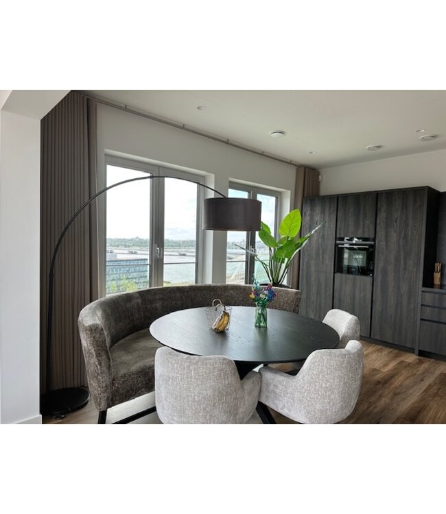 Booglamp verstelbaar creme incl witte kap