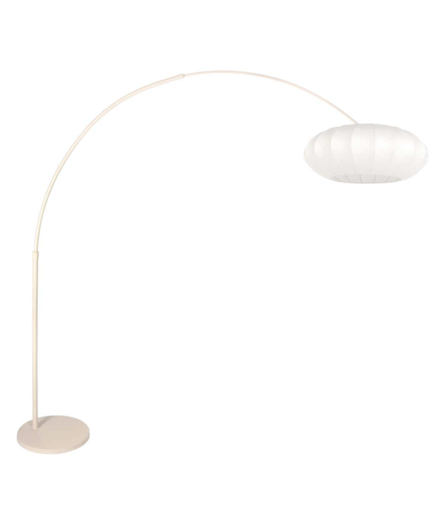 Booglamp verstelbaar creme incl witte kap