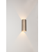 Artdelight Wandlamp Champagne Brody  rond 2x 6w ingebouwd led ip65