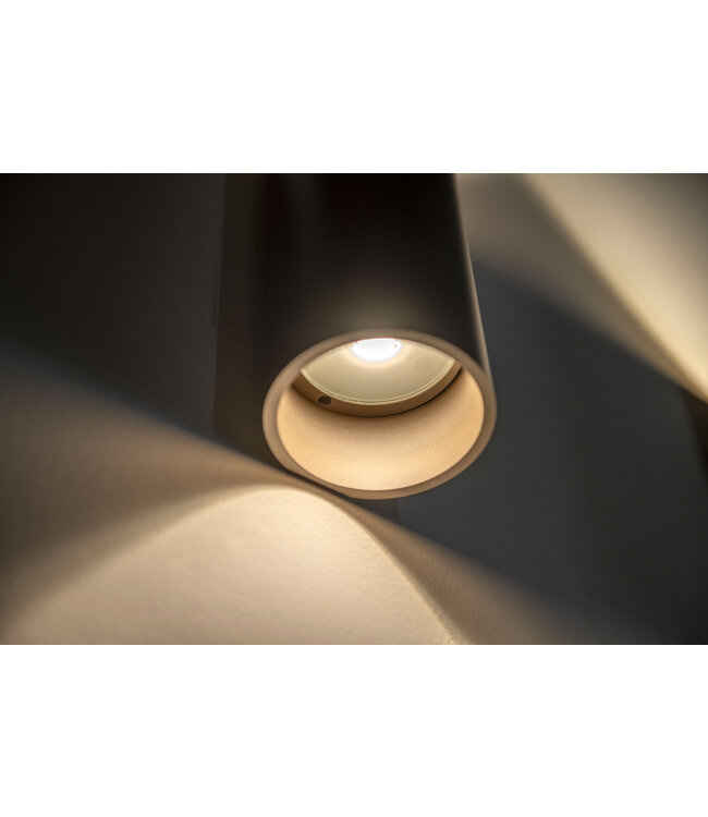 Wandlamp Champagne Brody  rond 2x 6w ingebouwd led ip 65