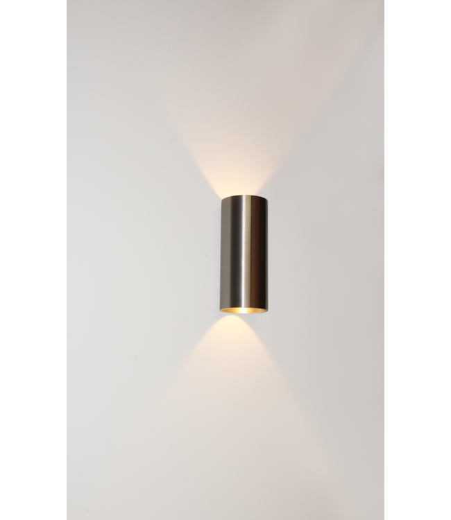 Wandlamp Aluminium  Brody  rond 2x 6w ingebouwd led  ip65