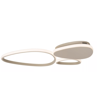Plafondlamp organische vormen 62cm Taupe