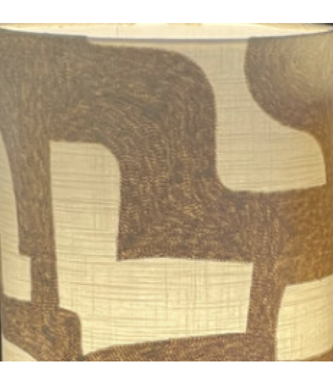 Bollen vloerlamp taupe/beige hoogte met kap 180cm