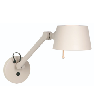 Wandlamp met knik in creme kleur