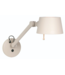 Wandlamp met knik in creme kleur
