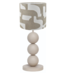 Freelight Bollen Tafellamp taupe/beige hoogte met kap 55cm