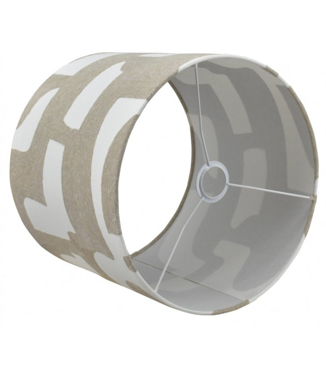 Kap Linnen beige  35cm H25cm witte  binnenkant