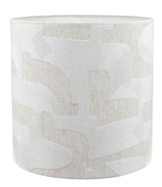 Toplicht Kap Linnen blanc   40cm H30cm witte  binnenkant