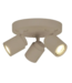 Freelight 3 lichts spot rond beige/taupe gu10