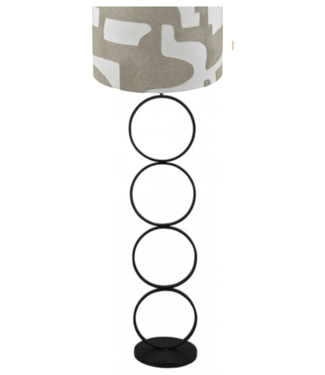 Toplicht Stoere vloerlamp incl ovale japandi kap 170hoog