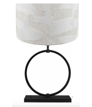 Toplicht Stoere tafellamp  incl ovale japandi kap 75cm hoog