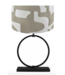 Toplicht Stoere tafellamp  incl ovale japandi beige newlook kap 75cm hoog