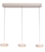 Freelight Pendelbare hanglamp in zandkleur 3L 90cm dimbaar
