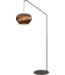 Masterlight Cacao  booglamp met een Cartone kap H200cm