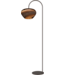 Masterlight Cacao korte booglamp met een Cartone kap H168cm