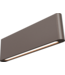 Masterlight Strakke platte  wandlamp up en down light -Cacao  34cm-10cm