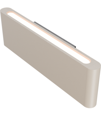 Masterlight Strakke platte  wandlamp up en down light -Terra Beige  34cm-10cm