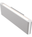 Masterlight Strakke platte  wandlamp up en down light -matt nickel  34cm-10cm