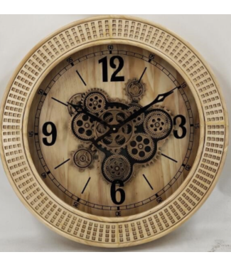 Goods by Goedegebuure Naturel  klok 60 cm uitstraling riet