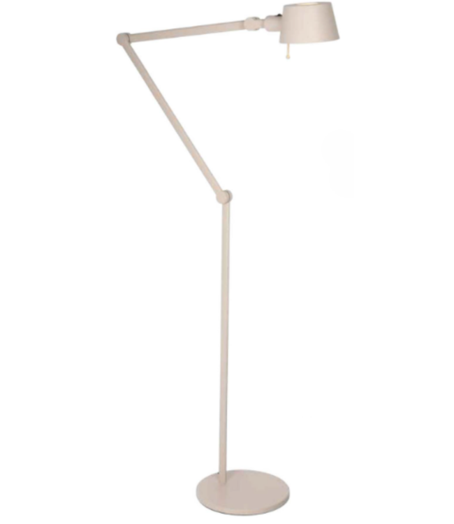 Vloerlamp met 3 scharnierpunten zand E27 Hoogmodel