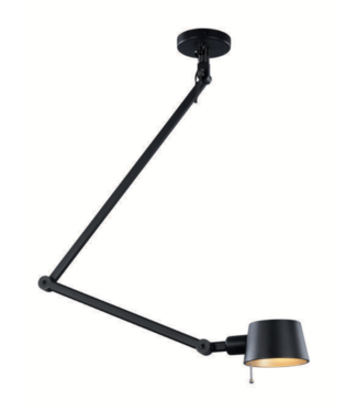 Highlight Knikarm met kleine metalen kap zwart