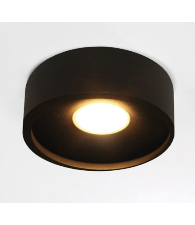 Plafondlamp oran  zwart ø 12cm ip54