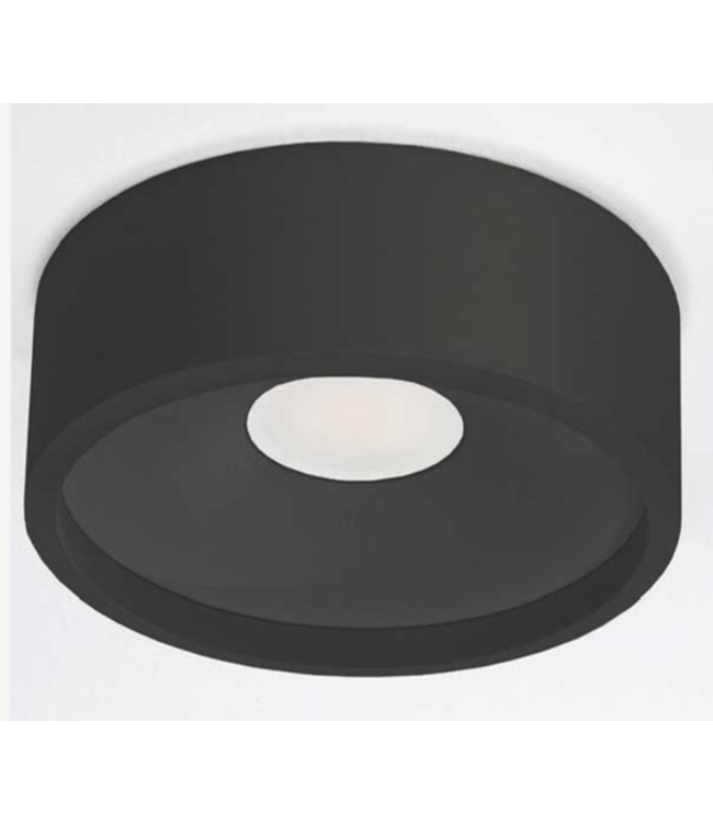 Plafondlamp oran  zwart ø 12cm ip54