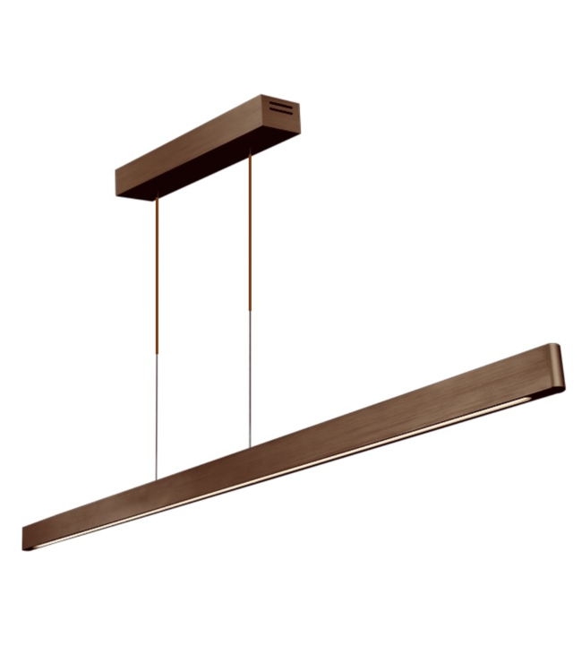 Hanglamp Atina 130cm cacao aan stangen  up en down DTW