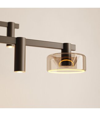 Ztahl Hanglamp Palau Platinum 5 lichts