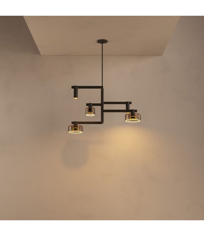 Hanglamp Palau Platinum 5 lichts